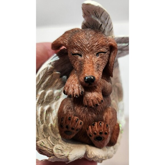 Blake Jensen Paw Prints From Heaven Dachshund Figurine Brown White #2825 - Picture 12 of 15
